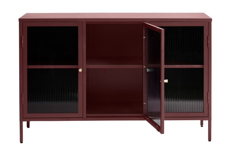 Sideboard Umtiti 3 delar 132 cm - Röd - Sideboard & skänk