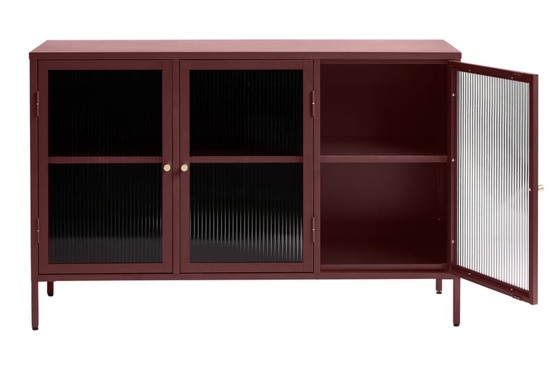 Sideboard Umtiti 3 delar 132 cm - Röd - Förvaring - Förvaringsmöbler - Sideboard & skänk