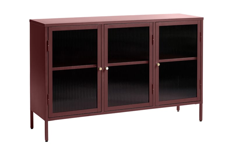 Sideboard Umtiti 3 delar 132 cm - Röd - Förvaring - Förvaringsmöbler - Sideboard & skänk