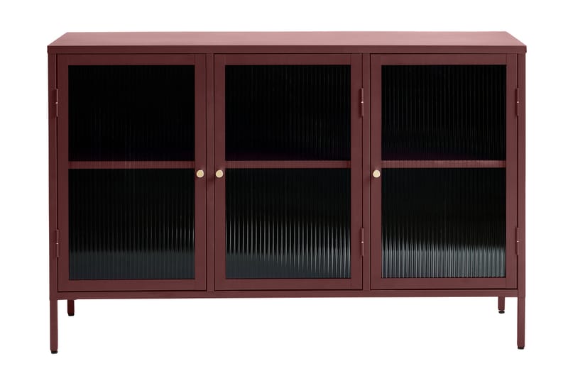 Sideboard Umtiti 3 delar 132 cm - Röd - Förvaring - Förvaringsmöbler - Sideboard & skänk