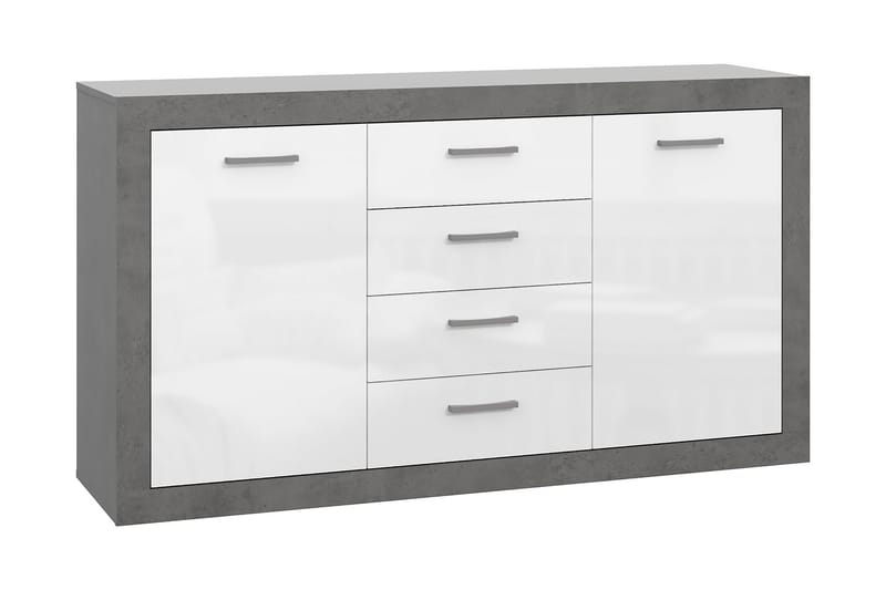 Sideboard Uzunkop 41x153 cm - Grå/Vit - Sideboard & skänk