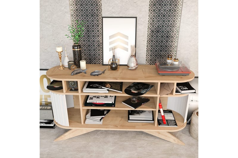 Sideboard Zakkum 43x75x150 cm - Ek - Förvaring - Förvaringsmöbler - Sideboard & skänk