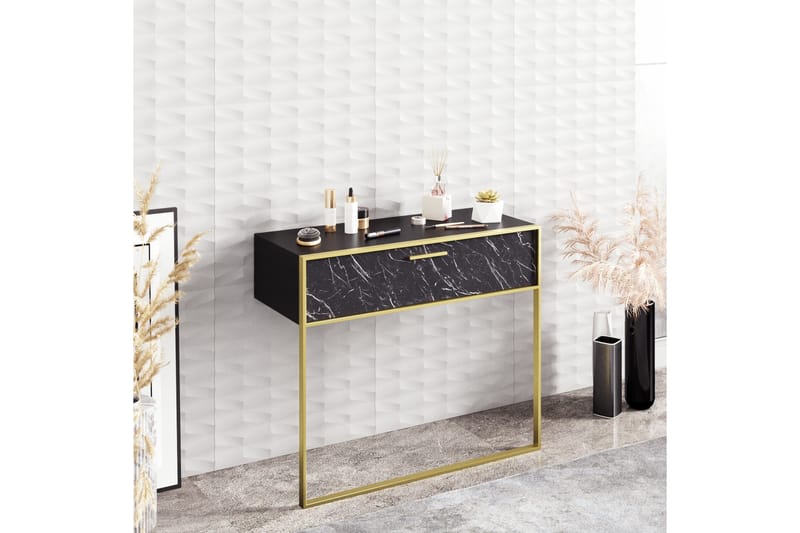 Sideboard Pewo 90 cm - Guld|Svart - Förvaring - Förvaringsmöbler - Sideboard & skänk