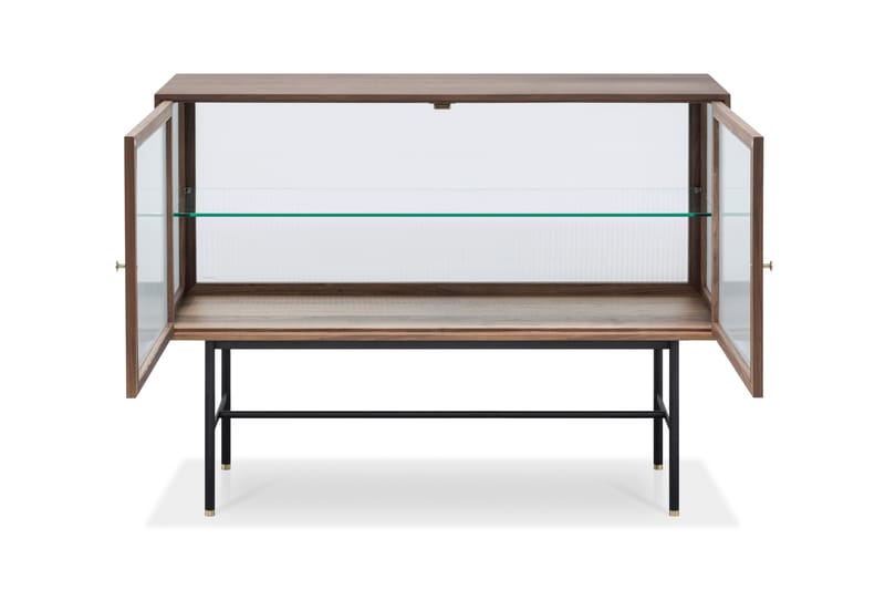 Sidobord Jelric 42 cm djup 120 cm bredd 90 cm höjd - Valnötsfärgad - Förvaring - Förvaringsmöbler - Sideboard & skänk