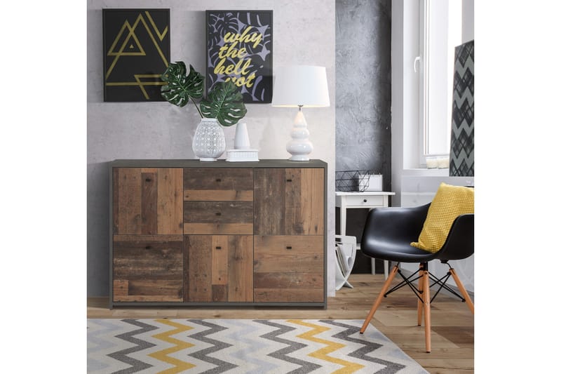 Sidobord Loweswater 114 cm - Grå/Brun - Möbler - Bord & matgrupp - Avlastningsbord & sidobord - Lampbord & sidobord