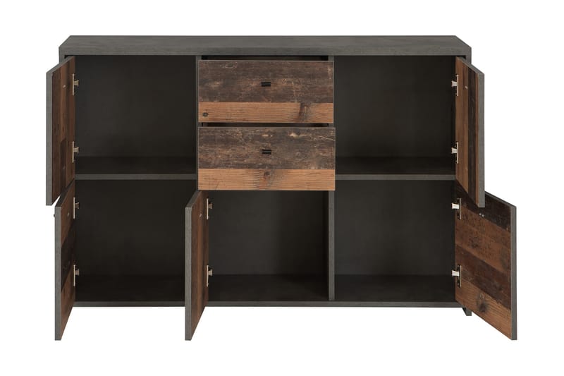 Sidobord Loweswater 114 cm - Grå/Brun - Sideboard & skänk