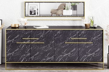 Sidobord Sahriya 180 cm - Guld|Svart - Förvaring - Förvaringsmöbler - Sideboard & skänk