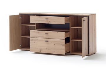 Sidobord Spinos 183 cm - Ek|Antracit - Förvaring - Förvaringsmöbler - Sideboard & skänk