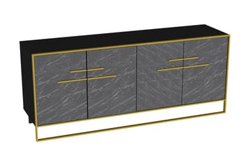 Sidobord Pewo 180 cm - Guld|Svart - Förvaring - Förvaringsmöbler - Sideboard & skänk