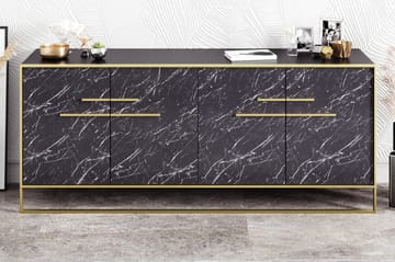 Sidobord Pewo 180 cm - Guld|Svart - Förvaring - Förvaringsmöbler - Sideboard & skänk