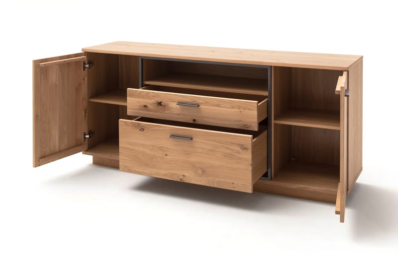 Sidobord Princevalle 180 cm - Ek|Antracit - Sideboard & skänk