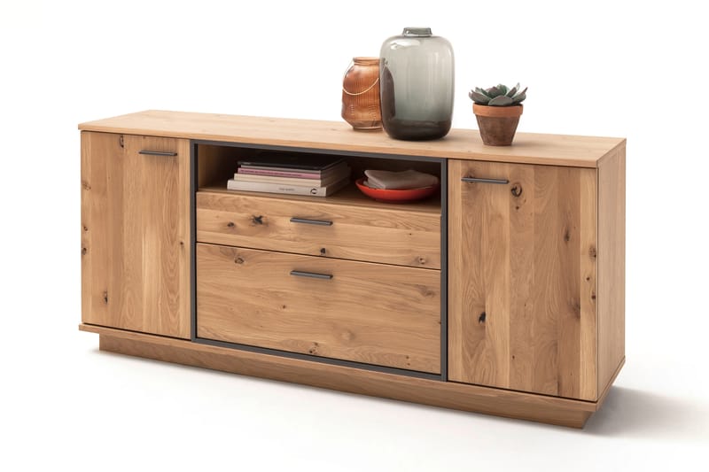 Sidobord Princevalle 180 cm - Ek|Antracit - Förvaring - Förvaringsmöbler - Sideboard & skänk