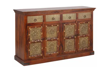 Silian Skänk 145 cm - Akacia Brun - Förvaring - Förvaringsmöbler - Sideboard & skänk