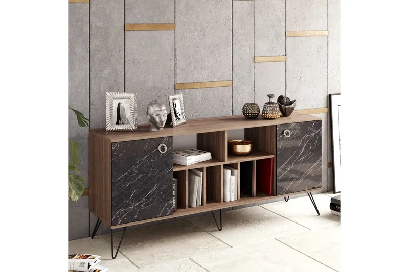 Sincerely Sidobord 180 cm - Valnöt|Svart - Förvaring - Förvaringsmöbler - Sideboard & skänk