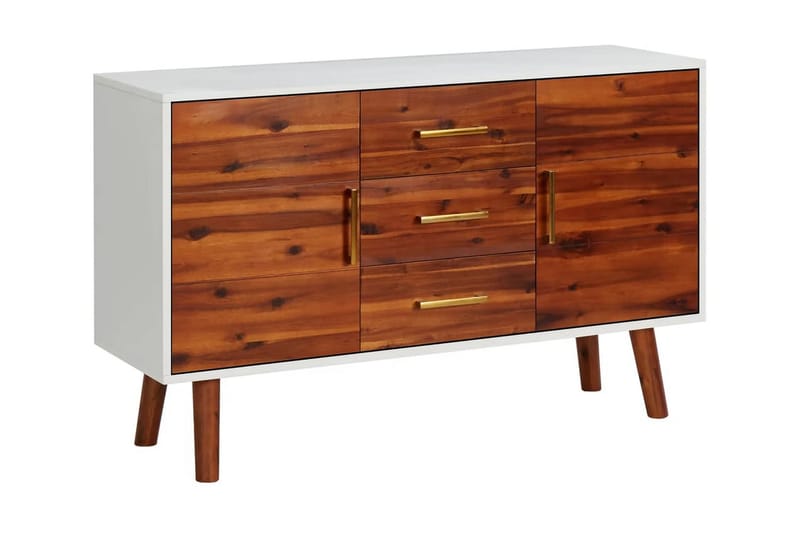 Skänk 110x35x70 cm massivt akaciaträ och MDF - Brun - Sideboard & skänk