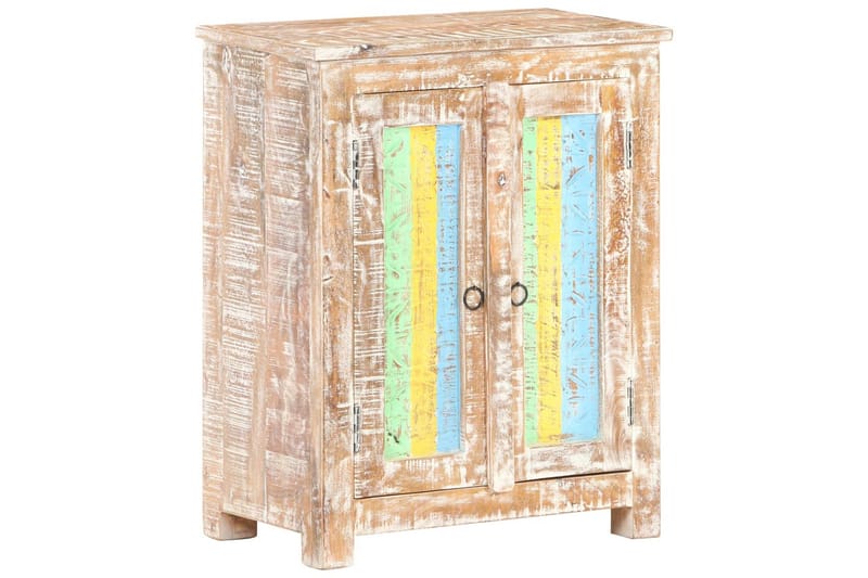 Skänk 61x35x76 cm grovt akaciaträ - Flerfärgad - Sideboard & skänk