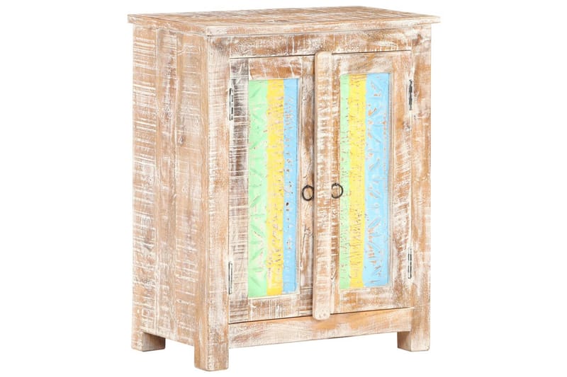 Skänk 61x35x76 cm grovt akaciaträ - Flerfärgad - Sideboard & skänk