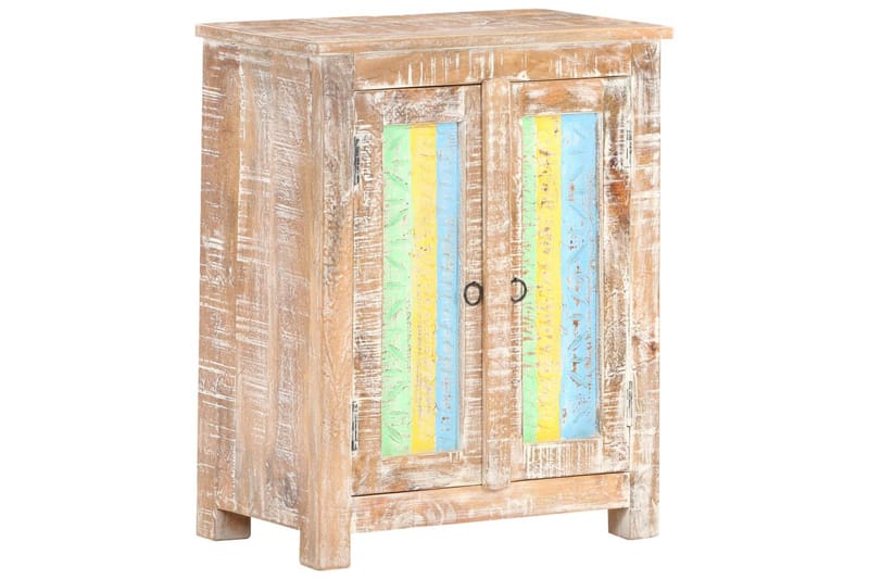 Skänk 61x35x76 cm grovt akaciaträ - Flerfärgad - Sideboard & skänk