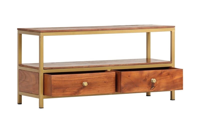 Skänk 90x30x45 cm massivt akaciaträ - Brun - Sideboard & skänk