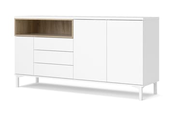 Skänk Abner 176 cm - Vit|Brun - Förvaring - Förvaringsmöbler - Sideboard & skänk