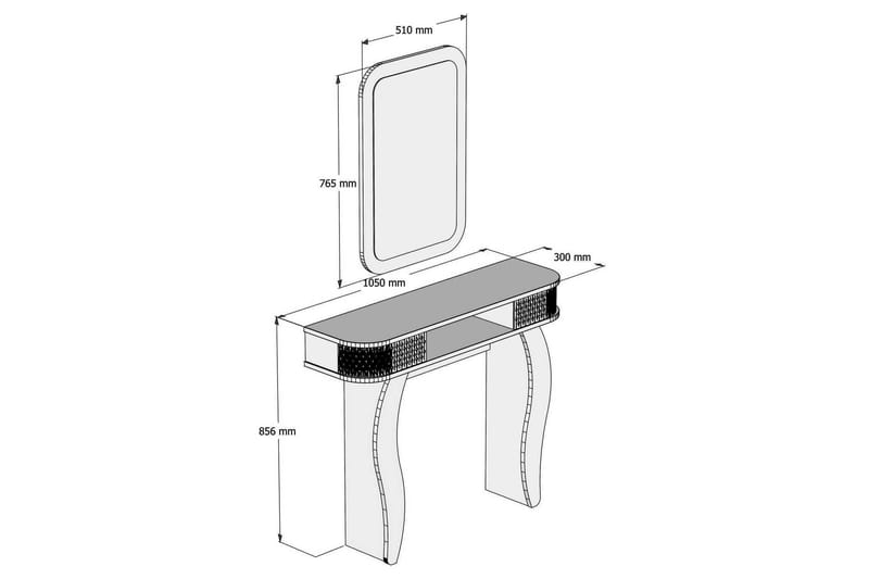 Skänk Amtorp 105 cm - Vit - Förvaring - Förvaringsmöbler - Sideboard & skänk