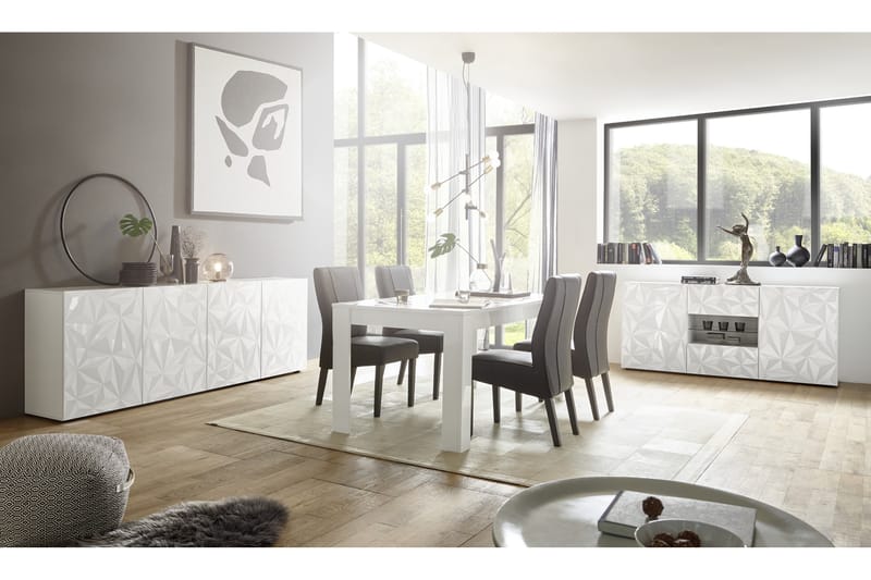 Skänk Ayaka 181 cm - Vit - Förvaring - Förvaringsmöbler - Sideboard & skänk