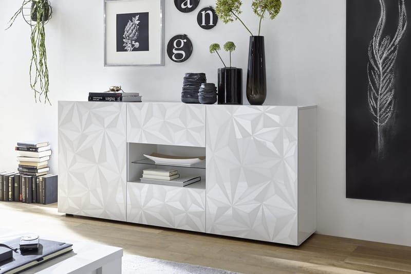 Skänk Ayaka 181 cm - Vit - Förvaring - Förvaringsmöbler - Sideboard & skänk