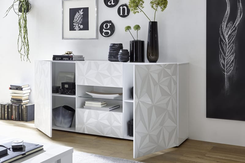 Skänk Ayaka 181 cm - Vit - Förvaring - Förvaringsmöbler - Sideboard & skänk