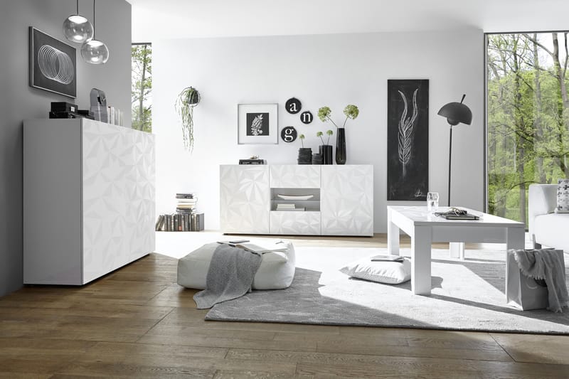 Skänk Ayaka 181 cm - Vit - Förvaring - Förvaringsmöbler - Sideboard & skänk