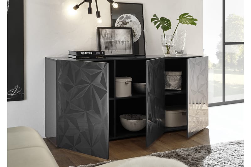 Skänk Ayaka Basic 181 cm - Grå - Förvaring - Förvaringsmöbler - Sideboard & skänk