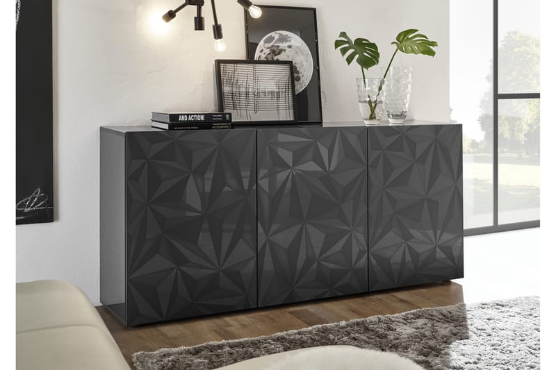 Skänk Ayaka Basic 181 cm - Grå - Förvaring - Förvaringsmöbler - Sideboard & skänk
