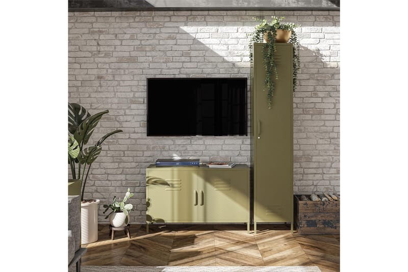 Skänk Bradford 100x40 cm Grön - Dorel Home - Förvaring - Förvaringsmöbler - Sideboard & skänk