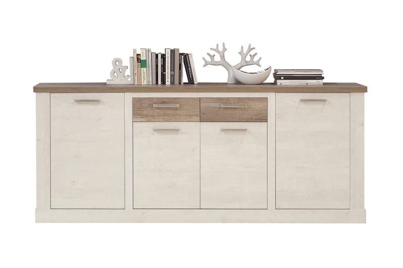 Skänk Breage 41x213 cm - Brun|Vit - Sideboard & skänk