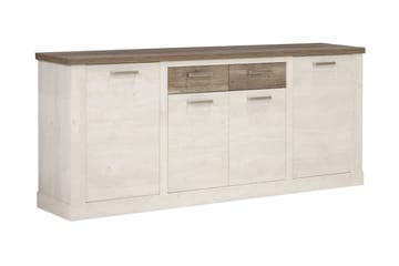 Skänk Breage 41x213 cm - Brun|Vit - Förvaring - Förvaringsmöbler - Sideboard & skänk