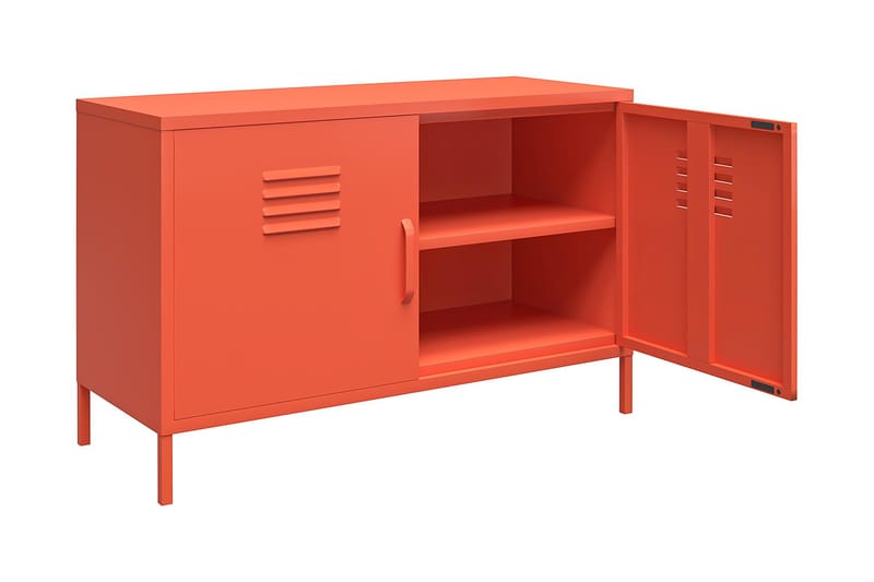 Skänk Cache 100x40 cm 2 Dörrar Orange - Novogratz - Förvaring - Förvaringsmöbler - Sideboard & skänk