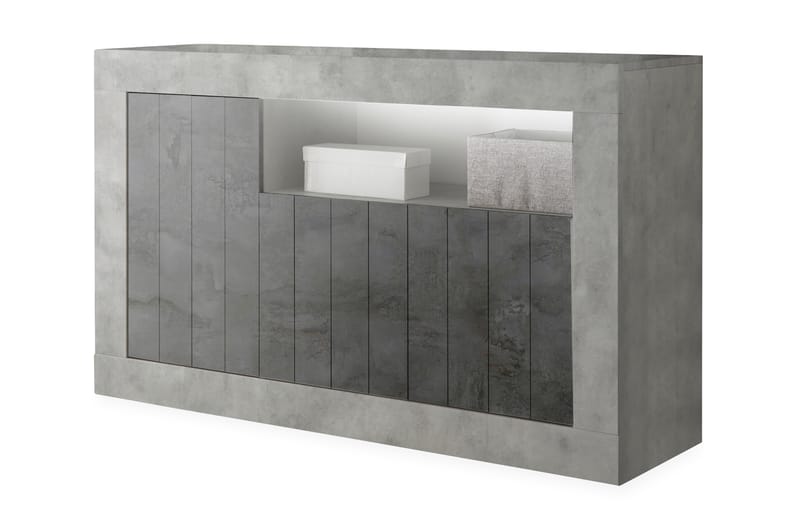Skänk Calpino Medio 138 cm - Gråmelerad - Sideboard & skänk