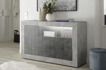 Skänk Calpino Medio 138 cm - Gråmelerad - Förvaring - Förvaringsmöbler - Sideboard & skänk