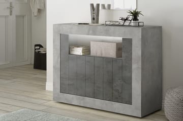 Skänk Calpino Piccolo 110 cm - Gråmelerad - Förvaring - Förvaringsmöbler - Sideboard & skänk