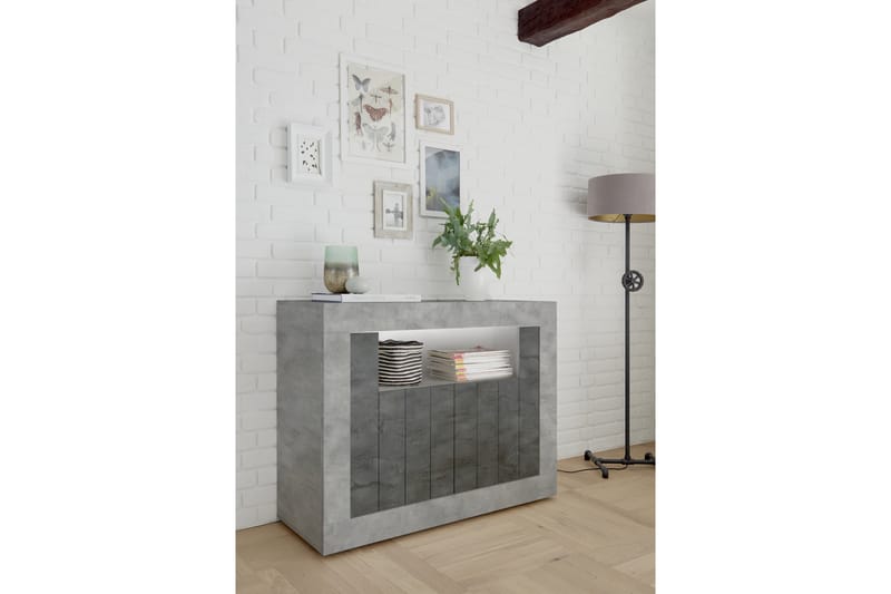 Skänk Calpino Piccolo 110 cm - Gråmelerad - Förvaring - Förvaringsmöbler - Sideboard & skänk