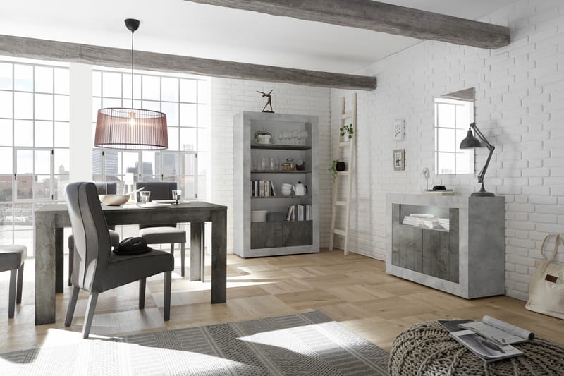 Skänk Calpino Piccolo 110 cm - Gråmelerad - Förvaring - Förvaringsmöbler - Sideboard & skänk