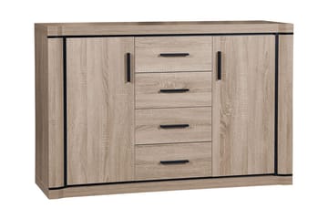 Skänk Dallas 137x43,5x91 cm - Beige/Grå - Förvaring - Förvaringsmöbler - Sideboard & skänk