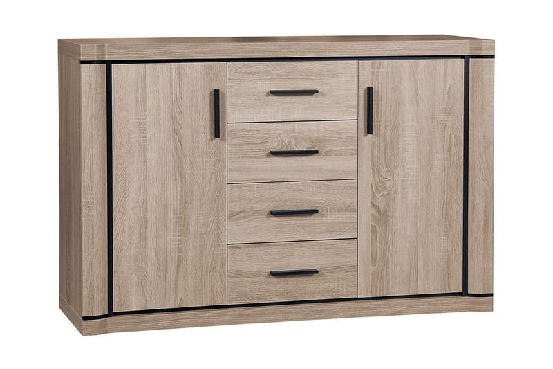 Skänk Dallas 137x43,5x91 cm - Beige/Grå - Sideboard & skänk