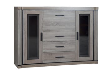 Skänk Dallas 157x43,5x111 cm - Ek/Led-Belysning - Förvaring - Förvaringsmöbler - Sideboard & skänk