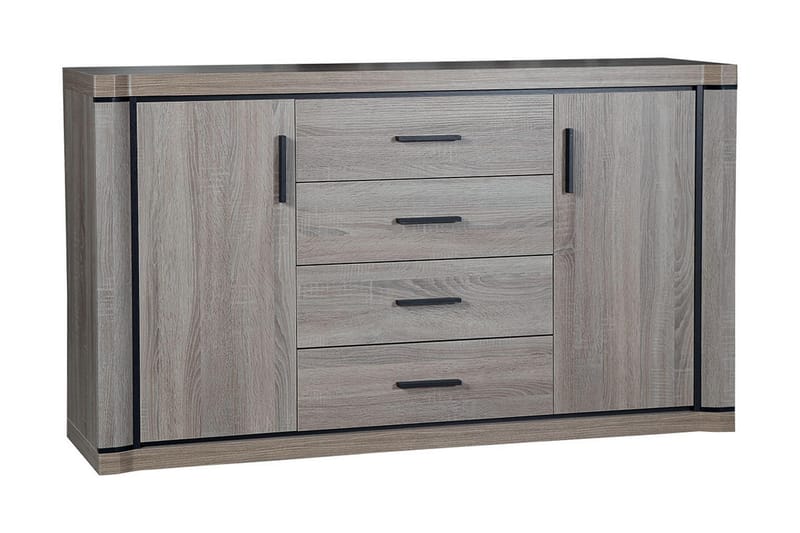 Skänk Dallas 157x43,5x91 cm - Beige/Grå - Sideboard & skänk