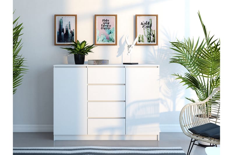 Skänk Eminger - Vit - Förvaring - Förvaringsmöbler - Sideboard & skänk