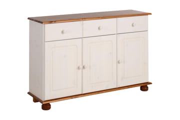 Skänk Estinne 118 cm - Vit|Brun - Förvaring - Förvaringsmöbler - Sideboard & skänk