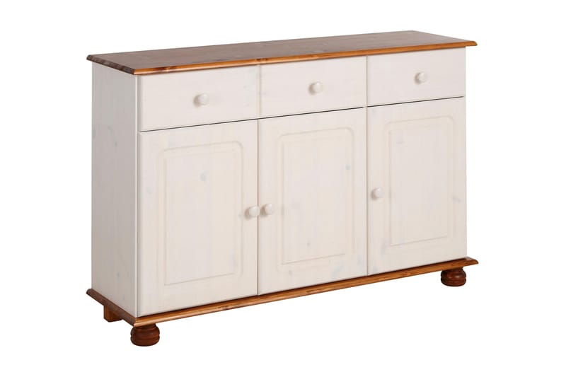 Skänk Estinne 118 cm - Vit|Brun - Förvaring - Förvaringsmöbler - Sideboard & skänk