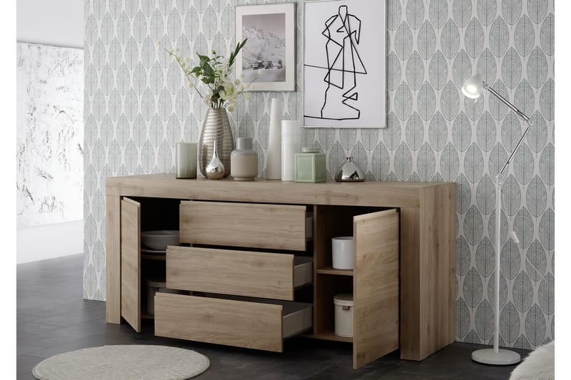 Skänk Firenze 184 cm - Brun - Förvaring - Förvaringsmöbler - Sideboard & skänk