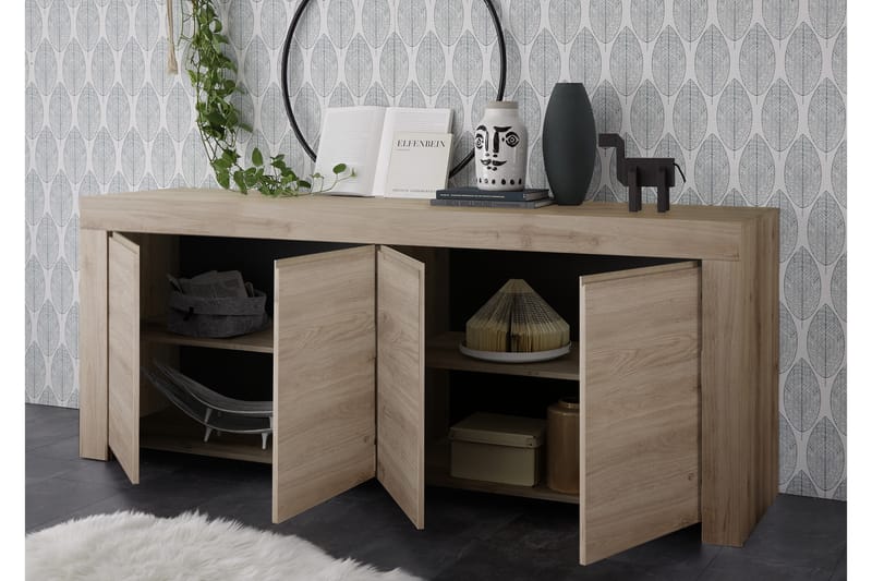 Skänk Firenze 210 cm - Brun - Förvaring - Förvaringsmöbler - Sideboard & skänk