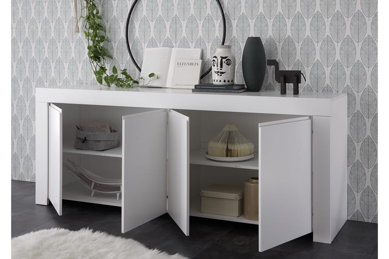 Skänk Firenze 210 cm - Vit - Sideboard & skänk